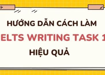 Hướng dẫn cách làm bài IELTS Writing Task 1 hiệu quả