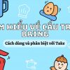 Tìm hiểu về cấu trúc Bring: Cách dùng và phân biệt với Take