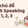 30+ chủ đề IELTS Speaking part 1, 2, 3 Mới Nhất