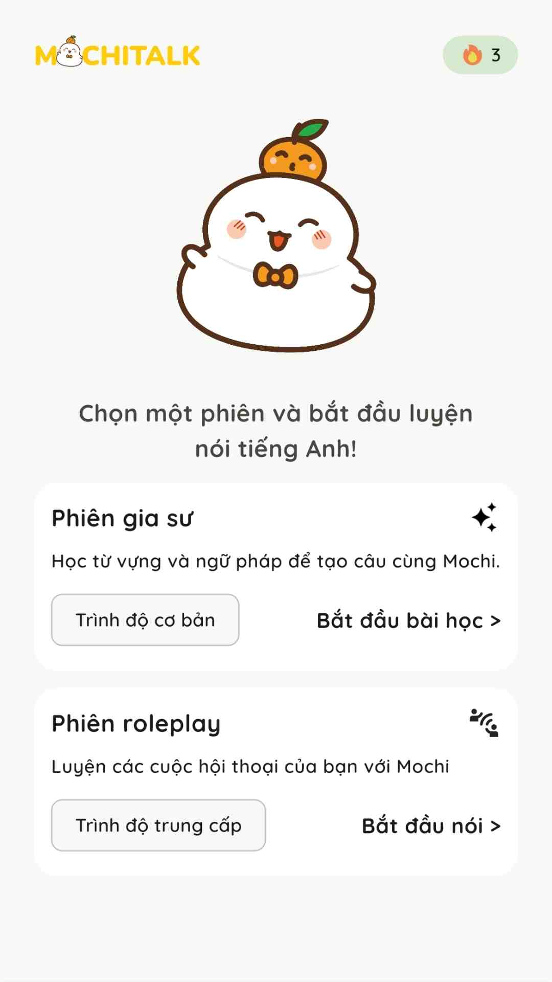 mochitalk giao diện app