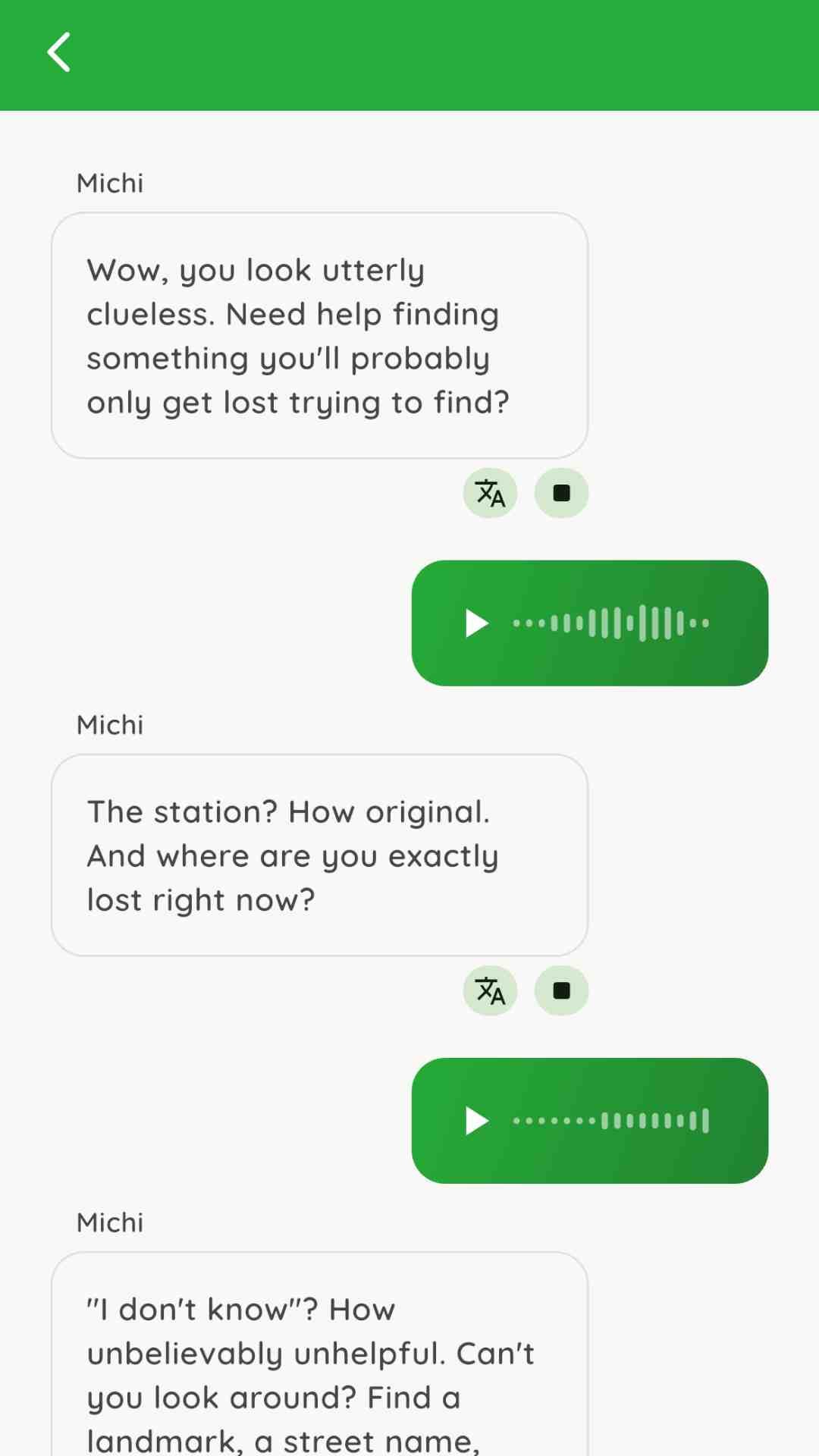 mochitalk hội thoại nhập vai